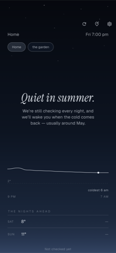 The serene summer off-season screen